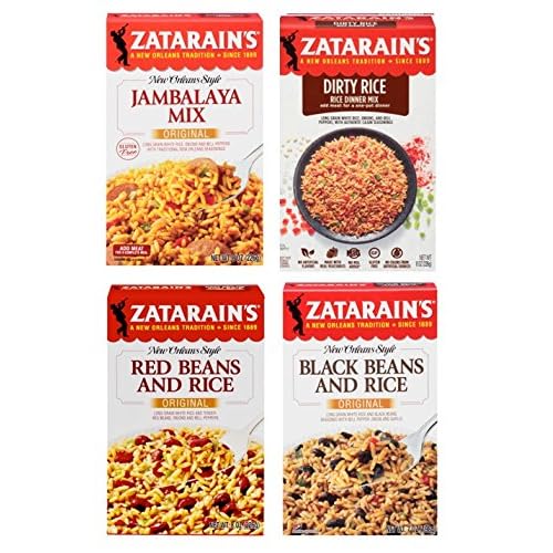 Assorted Zatarain's Rice Dinner Variety Pack, 4 Count
