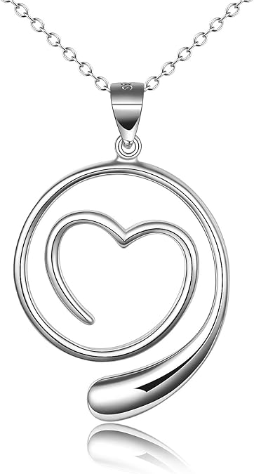 Ring Holder Necklace 925 Sterling Silver Wedding Engagement Ring Keeper Necklace for Women Birthday Gift for Wife