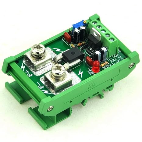 Electronics-Salon DIN Rail Mount +/-150Amp AC/DC Current Sensor Module Based on ACS758