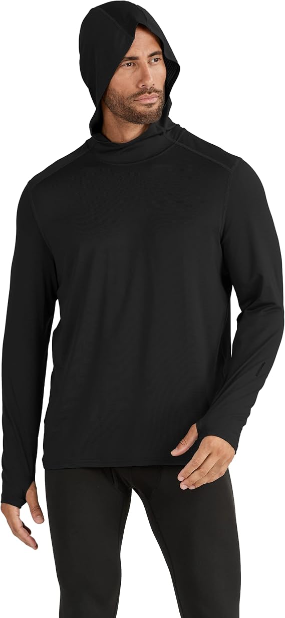 Terramar mens Ventilator Performance Series Long Sleeve Sweatshirt Light Weight Hoodie