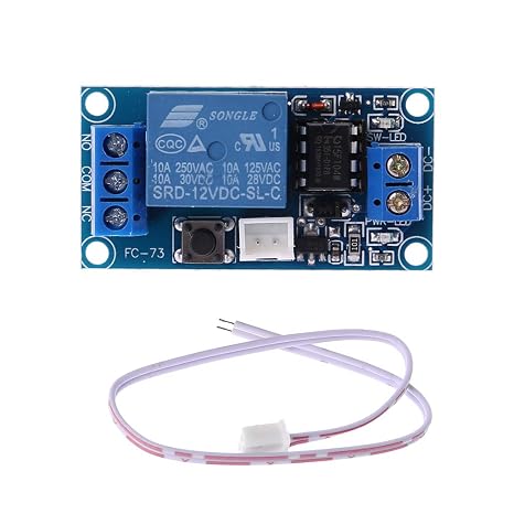 1 Channel 12V Latching Relay Module with TOU-ch Bistable Switch MCU Control 1Pc