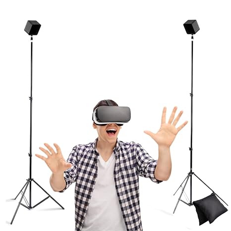 Skywin VR Tripod Stand for HTC Vive Base Station - 2 Adjustable Stands | Stable Tracking, Compatible with HTC Vive, Sensor Stand & Base Station Mount for Vive Sensors or Oculus Rift Constellation