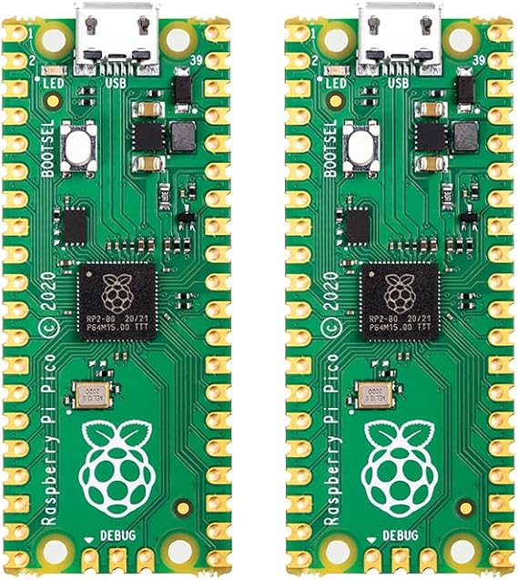 Raspberry Pi Pico Development Board - 2 Pack, Raspberry Pi RP2040 Dual-core ARM Cortex M0+ Processor