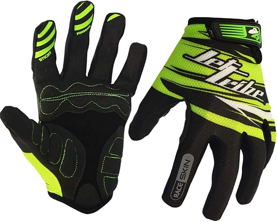 Jettribe Race Skin PWC Recreation Gloves | Thin Breathable Full Finger | Men Women Youth Jet Ski Accessories