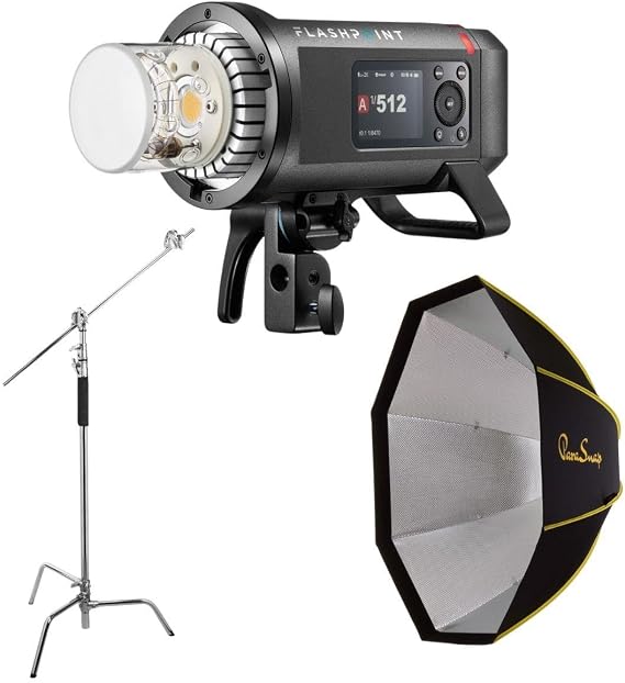 Flashpoint XPLOR 600PRO II TTL R2 600ws 2.4GHz Battery-Powered All-in-One Outdoor Flash (1-Light Softbox Kit)