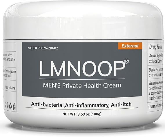 Men's Intimate Health Cream: 100% Natural Herbal Balanitis Treatment for Men Anti-Inflammatory, Yeast & Jock Itch Relief, Sensitive Skin Safe 1Pack