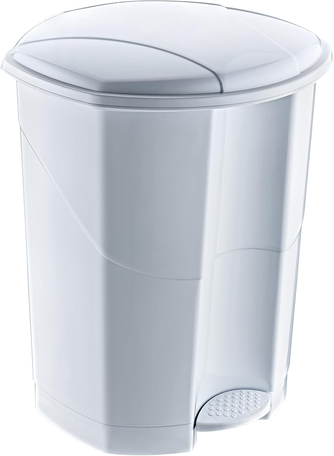 Smartware 18 LT Pedal Trash Can (10191) WHITE