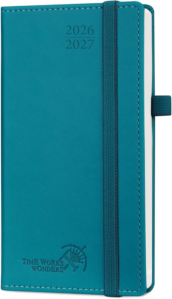 POPRUN Pocket Planner 2026-2027, Academic Pocket Calendar, Purse-3.5"x 6.5"