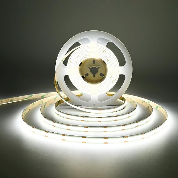 UL Listed COB LED Strip Light 6500K Cool White 16.4FT 480LED/m
