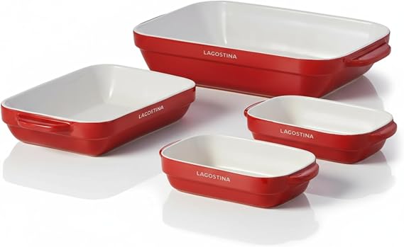 Lagostina Ceramic Bakeware Set 4 pc