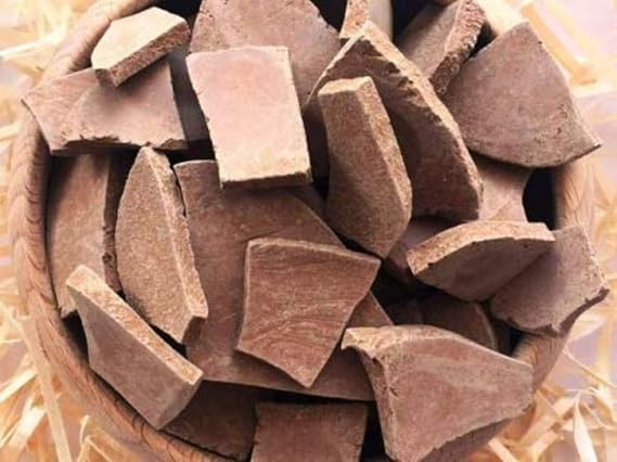 RED Clay Roter Ton Lehm Essbare Tonstücke (Klumpen) Natürlich zum Essen (Lebensmittel) Essbarer Ton 4 oz (110 g)