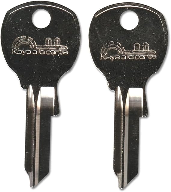088 Pair (2) Replacement Keys Cut to Code on NA14 Blank for Diebold, National, Sargent & Greenleaf, Anderson Hickey, CompX, Jofco, Olympus Locks | KEYSALACARTE