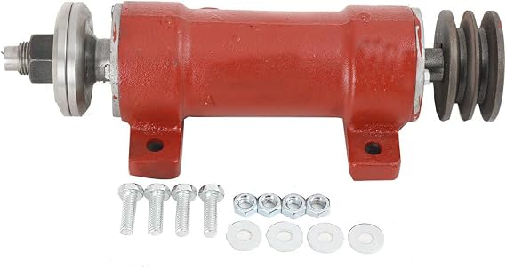 206 Woodworking Saw Machine Shaft Assembly Spindle Wood Machinery Fittings for Table Saw Bench Drill Bench Mills DIY,6000rpm, Positive (Red)