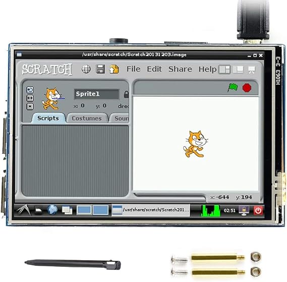 waveshare 3.5 inch IPS Touch Screen TFT LCD Display B 480x320 Resolution Resistive Touchscreen LCD Module for Raspberry Pi 3 B/3 B+/2 B/B+/3 A+/A+