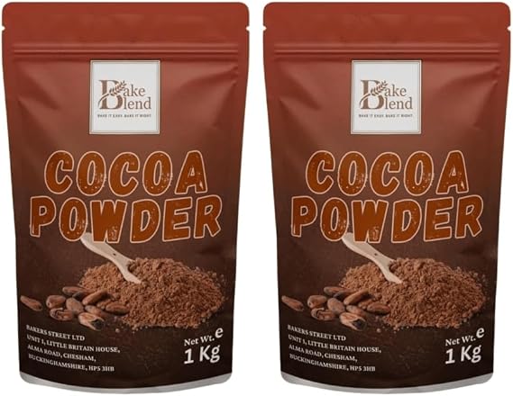 Bake Blend Alkalized Cocoa Powder 2X1kg Dark Brown