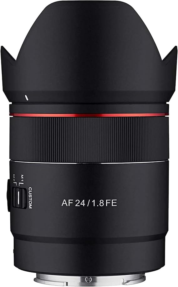 Samyang SYIO2418 24mm F1.8 AF Full Frame Lens, Sony E (Black)