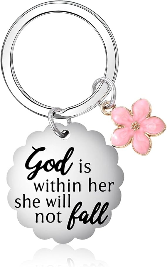 Tyqour Christian Keychain Religious Christian Gifts for Women Inspirational Bible Verse Gifts for Women Faith Spiritual God Gift for Teen Girl Best Friend Mom Daughter