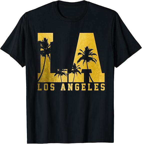 Los Angeles LA Vintage California Palm Trees T-Shirt