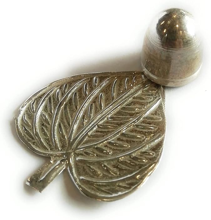 SJ Pure Silver Paan Leave & Openable Supari/Silver Betal Leaf and areca nut for Pooja 1pcs Each