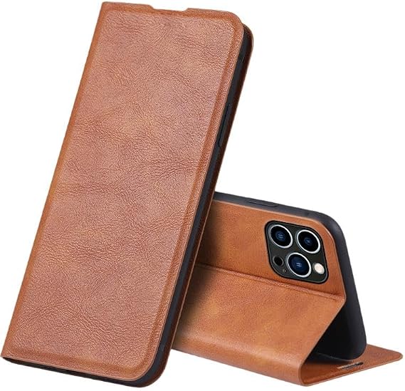 Cover Compatible with Vivo Xplay6 Magnetic Closure Flip Kickstand Card Slot Case Brown