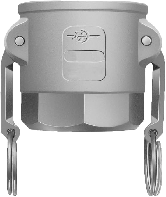 PT Coupling Basic Standard Series Aluminum Cam and Groove Hose Fitting, D-Coupler, Stainless Steel 300 (HBS) Cam Arms, 1-1/2" Coupler x NPT Female
