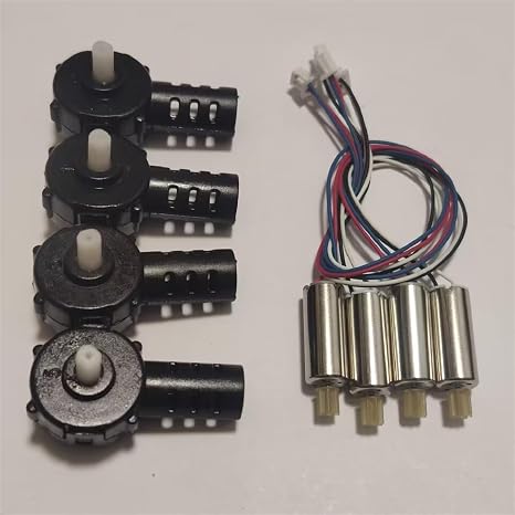 E88 Pro Drone Part, E88 Pro Foldable Drone New Version Motor Engine CW CCW Motor/Motor Base Replacement for E88 Pro New Version Drone Accessories Spare Part (Color : Set 01)
