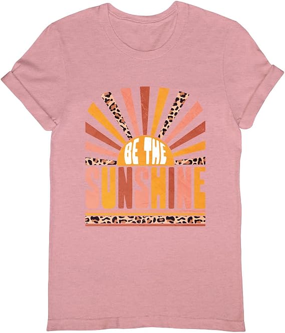 Be The Sunshine Shirt, Summer Shirts for Women, Retro Sun T Shirt, Vintage Graphic T-Shirt, Kindness Tshirt