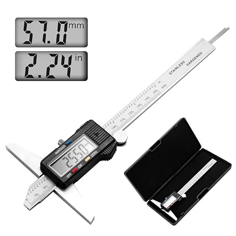 Digital Depth Caliper Electronic Depth Gauge Caliper Depth Rule for Accurate Depth Measurement and DIY Use 0-150mm 0.01mm
