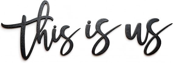 Sinseike This Is Us Wall Decor (Black)