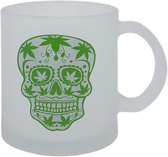 Metallic Glass Coffee Mugs 16oz (Clear)