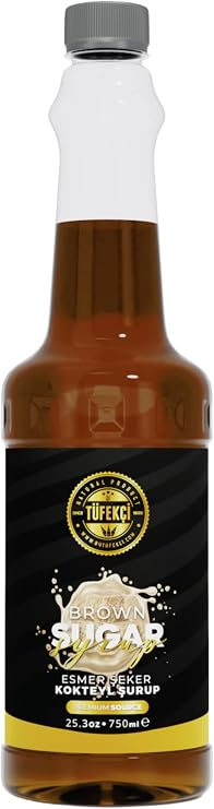 By Tüfekçi Brunette Candy Flavored Syrup 750 ml – For Coffee, Cocktails, Cakes and Desserts, Natural Aroma, Premium Quality