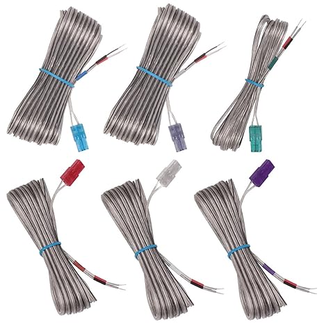 ExploreHome Set of 6 Home Theater Speaker Wire Cord Cable Fit for Sony Home Theater System DAV-HDX275 DAV-DZ1000 DAV-DZ150K DAV-DZ151KB DAV-DZ230 DAV-DZ295K DAV-DZ310 DAV-DZ555K DAV-DZ640K DAV-DZ780