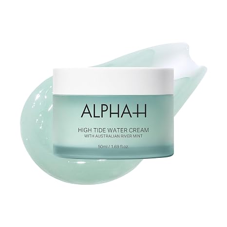 Alpha-H High Tide Water Cream For Your Face - Deep Hydration Up To 5 Days - Plumps, Bounces & Smooths Skin - Lightweight Gel For All Skin Types - Vegan & Pregnancy Safe Moisturizer