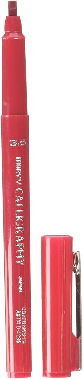 Uchida Calligraphy Marker, Medium Point, 3.5mm, Red (UCH6000MS2)