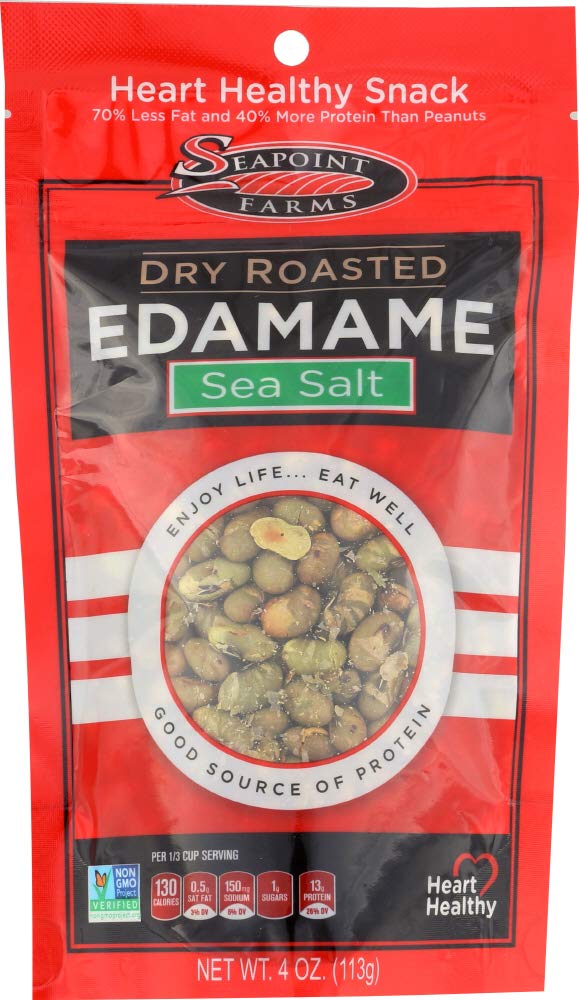 SEAPOINT FARMS: Edamame Dry Roasted Sea Salt, 4 oz - 5 Pack