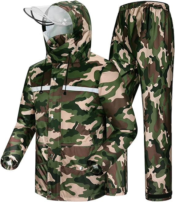 iCreek Rain Suit Waterproof Hi Vis Raincoat Reflective Rain Gear Unisex