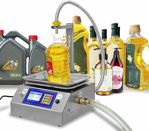 Liquid Filling Machine, Automatic Machine Filling Machine with Weighing, Automatic Oil Bottle Filler, 12 L/min ~/