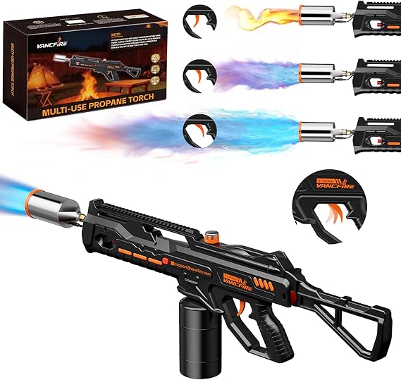 Powerful Propane Torch,36.7" Extra Long Blow Torch & Flamethrower with Trigger,Heavy Duty Cooking Searing Torch for Fire Starting,Grilling,Weeding & DIY (Propane Tank Not Included)