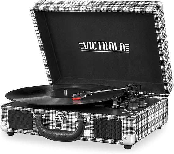 Victrola Journey - Bluetooth Suitcase Record Player - White/Black