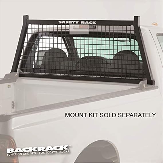 RealTruck BACKRACK Three Light Rack Frame Only | Black, No Drill | 148TL | 2001-2025 Chevrolet/GMC Silverado/Sierra 2500/3500HD; 2017-2025 Dodge RAM 1500/2500/3500; 2004-2025 Nissan Titan & Others