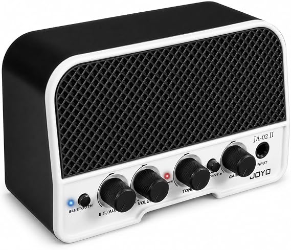 JOYO 5W Small Guitar Amp Portable Electric Guitar Practice Amplifier with Bluetooth 5.0, Clean/Overdrive Channels, Rechargeable Battery, AUX &