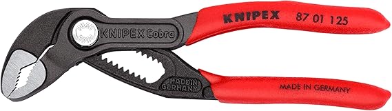 KNIPEX 87 01 125 SBA, 5 in. Cobra Water Pump Pliers, Capacity 1-1/16 in.