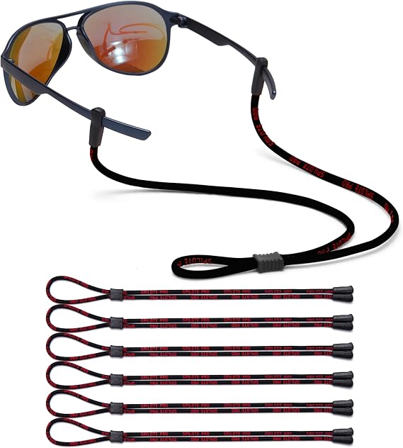 4 PACK Eye Glasses Holder Strap-Adjustable Sports Sunglasses Strap Cord Lanyard String Chain Eyewear Retainer