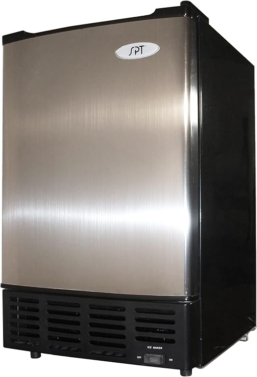 Sunpentown UNDERCOUNTER ICE MAKER STAINLESS STEEL DOOR, Gray (IM-150US)