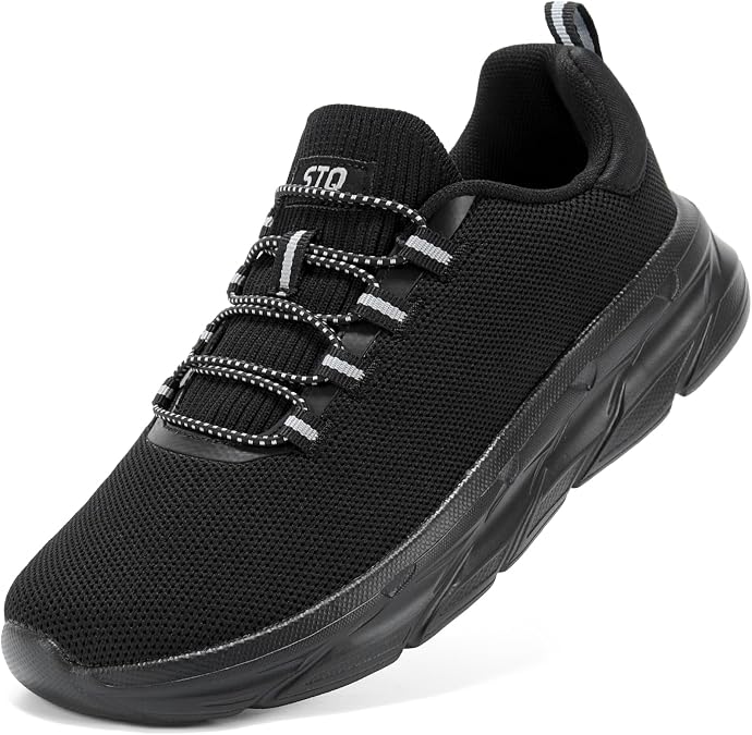 STQ Slip on Sneakers Women Cushioned Sole Comfortable Walking Shoes Fashion | Nursing, Athletic, Gym, Workout, Casual Daily, All Day Standing, Ladies, Memory Foam, Breathable Mesh, Lightweight, Non-Slip