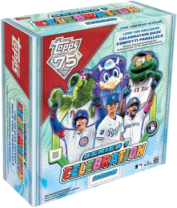 2026 Topps Series 1 Baseball Celebration - Mega Box - 75th Anniversary Edition