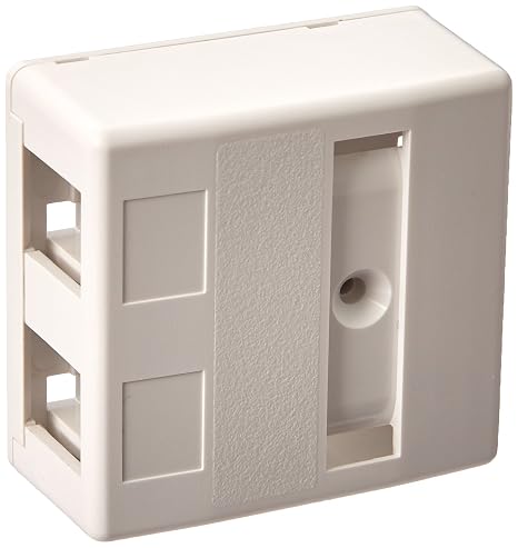 Hubbell Premise Wiring Surface Housing 2 Port HSB2W - 1 Each