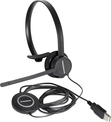 Sangoma HC100 USB-A Monaural Over-The-Head PC Headset