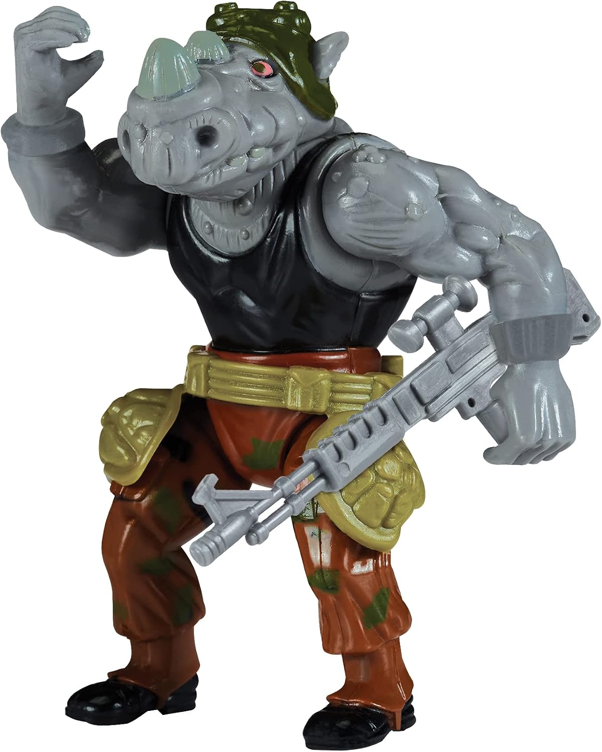 Teenage Mutant Ninja Turtles Playmates Toys Teenage Mutant Ninja Turtles 4 Original Classic Rocksteady Basic Figure, 81009