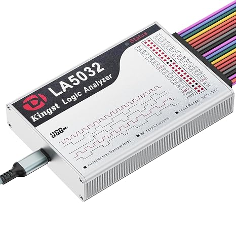 InnoMaker USB Logikanalysator LA5032 32 Kanäle 500MHz 10G Samples für MCU ARM FPGA Debug Tool MIPI Analysator mit Englischer Software Kompatibel mit Windows Mac Linux